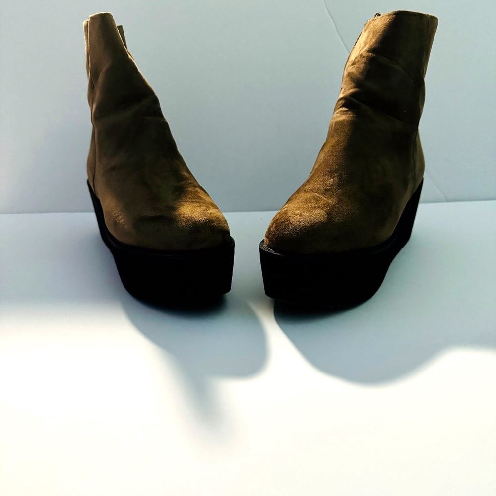 Women's Brown Platform Ankle Boots